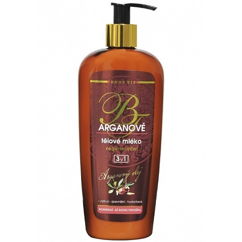 VIVACO Tělové mléko zpevňující s BIO arganovým olejem BODY TIP 400 ml