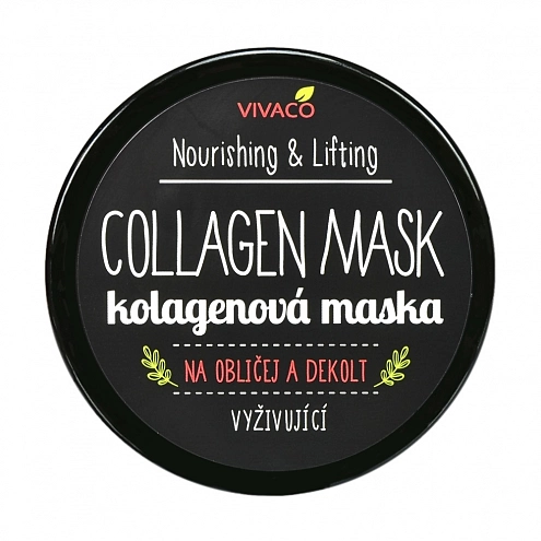 VIVACO Kolagenová maska na obličej a dekolt 100 ml VIVACO Kolagenová maska na obličej a dekolt 100 ml