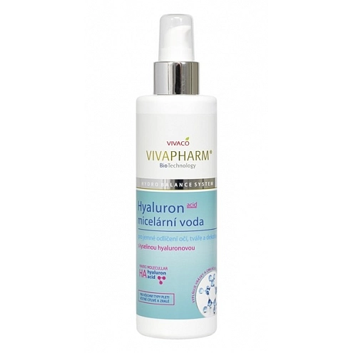 VIVACO Micelární voda s kyselinou hyaluronovou VIVAPHARM 200 ml VIVACO Micelární voda s kyselinou hyaluronovou VIVAPHARM 200 ml