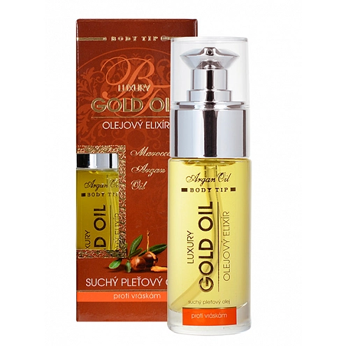 VIVACO Luxury Gold Oil pleťový olejový elixír BODY TIP 30 ml