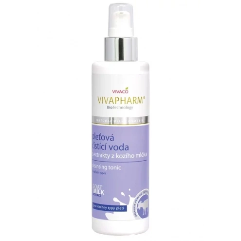 VIVACO Čistící pleťová voda s kozím mlékem VIVAPHARM 200 ml VIVACO Čistící pleťová voda s kozím mlékem VIVAPHARM 200 ml