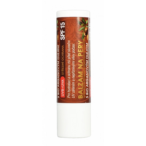 VIVACO Balzám na rty s BIO arganovým olejem SPF 15 BODY TIP 4,2 g VIVACO Balzám na rty s BIO arganovým olejem SPF 15 BODY TIP 4,2 g