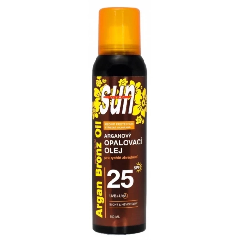 VIVACO Suchý opalovací olej s BIO arganovým olejem SPF 25 SUN VITAL 150 ml
