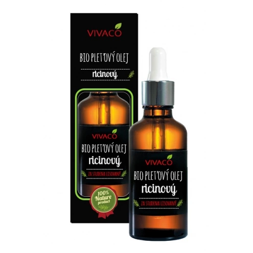 VIVACO 100% BIO Pleťový ricinový olej s pipetou 50 ml