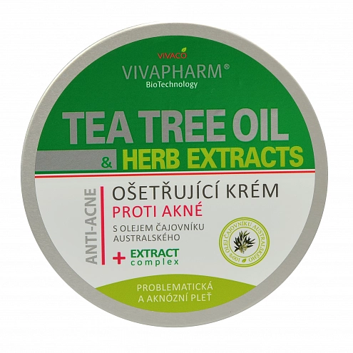 VIVACO Ošetřující krém s Tea Tree Oil VIVAPHARM 200 ml VIVACO Ošetřující krém s Tea Tree Oil VIVAPHARM 200 ml