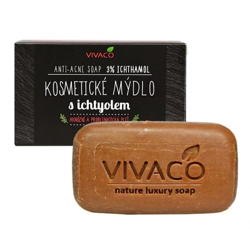VIVACO Přírodní mýdlo s ICHTYOLEM 3% krémové 100 g VIVACO Přírodní mýdlo s ICHTYOLEM 3% krémové 100 g