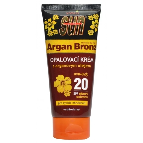 VIVACO Opalovací krém s BIO arganovým olejem SPF 20 SUN VITAL 200 ml VIVACO Opalovací krém s BIO arganovým olejem SPF 20 SUN VITAL 200 ml