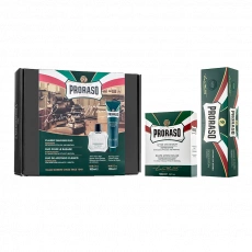 Darčekova sada krém na holenie a balzam po holení Proraso Green - eukalyptus