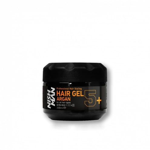 NishMan ultra silný gél na vlasy Argan 5+ 300ml
