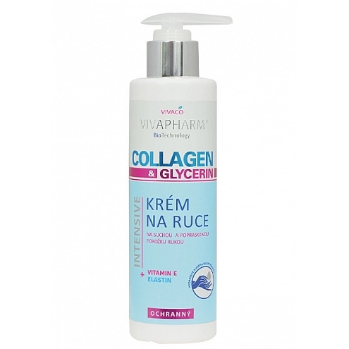 VIVACO Krém na ruce collagen a glycerin VIVAPHARM 200 ml VIVACO Krém na ruce collagen a glycerin VIVAPHARM 200 ml