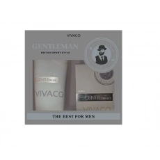 VIVACO Gentleman Silver EdP 50 ml + sprchový gel 200 ml