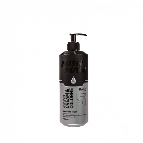 NishMan hydratačný krém-kolínska po holení 5 Invisible Touch 400ml