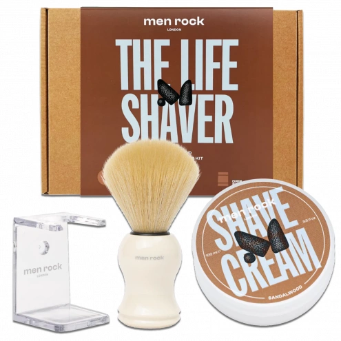 Men Rock základná sada na holenie The Life Shaver - Sandalwood