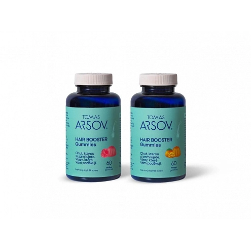 Tomas Arsov Hair Booster Gummies Mango/Raspberry Hair Growth Supplement 2x60