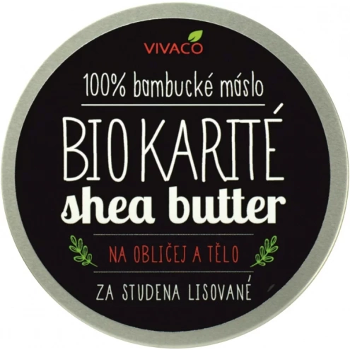 VIVACO 100% BIO Bambucké máslo Karité na obličej a tělo 200 ml