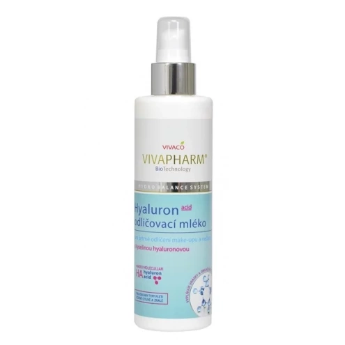 VIVACO Odličovací mléko s kyselinou hyaluronovou VIVAPHARM 200ml VIVACO Odličovací mléko s kyselinou hyaluronovou VIVAPHARM 200ml