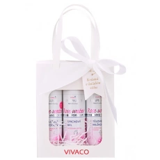 VIVACO Dárková taška kosmetiky s růžovou vodou