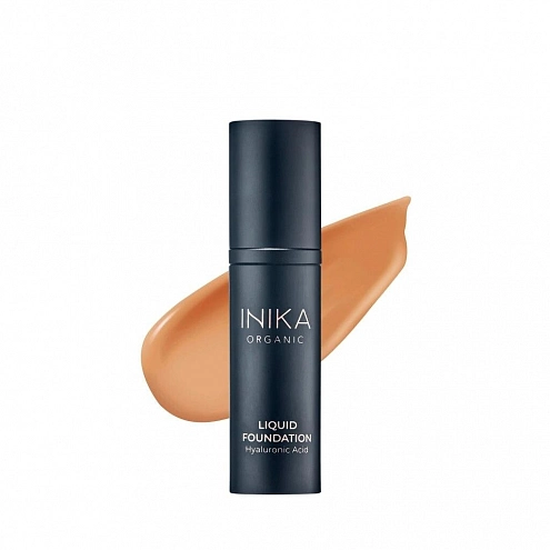 Inika Organic Liquid Foundation With Hyaluronic Acid Liquid Make-Up Honey 30 ml Inika Organic Liquid Foundation With Hyaluronic Acid Liquid Make-Up Honey 30 ml
