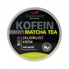 VIVACO Zklidňující krém pro muže Kofein a Matcha Tea VIVAPHARM 200 ml