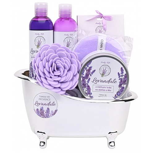 VIVACO Dárková vanička kosmetiky s levandulovým olejem