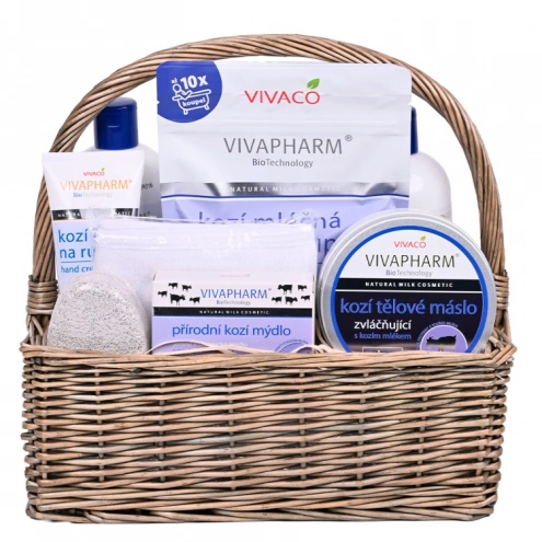 VIVACO Dárkový koš kosmetiky s kozím mlékem