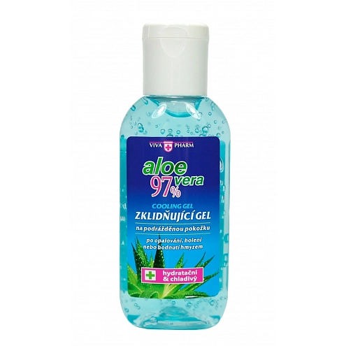 VIVACO Zklidňující gel s Aloe vera 97% cestovní balení VIVAPHARM 50 ml VIVACO Zklidňující gel s Aloe vera 97% cestovní balení VIVAPHARM 50 ml