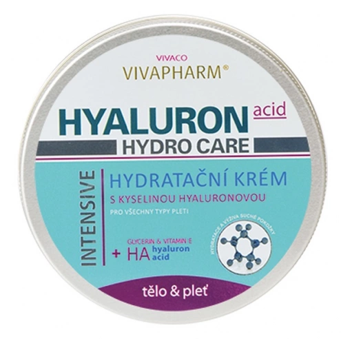 VIVACO Hydratační krém s kyselinou hyaluronovou VIVAPHARM 200 ml VIVACO Hydratační krém s kyselinou hyaluronovou VIVAPHARM 200 ml
