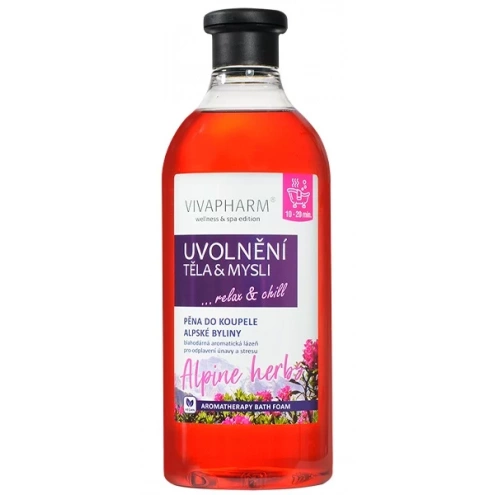 VIVACO Pěna do koupele Alpské byliny UVOLNĚNÍ TĚLA a MYSLI 750 ml