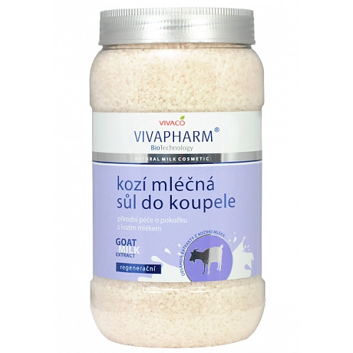 VIVACO Sůl do koupele s kozím mlékem VIVAPHARM 1200 g VIVACO Sůl do koupele s kozím mlékem VIVAPHARM 1200 g