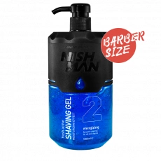 NishMan priehľadný gél na holenie 2 Energising 1000ml