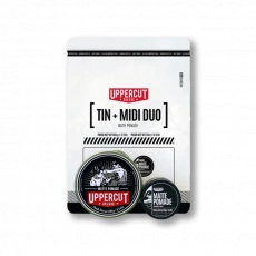 Sada na vlasy Uppercut Deluxe Tin &amp; Midi Duo - Matte Pomade 100+30g