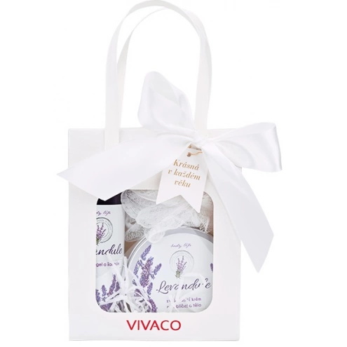 VIVACO Dárková taška kosmetiky s levandulovým olejem