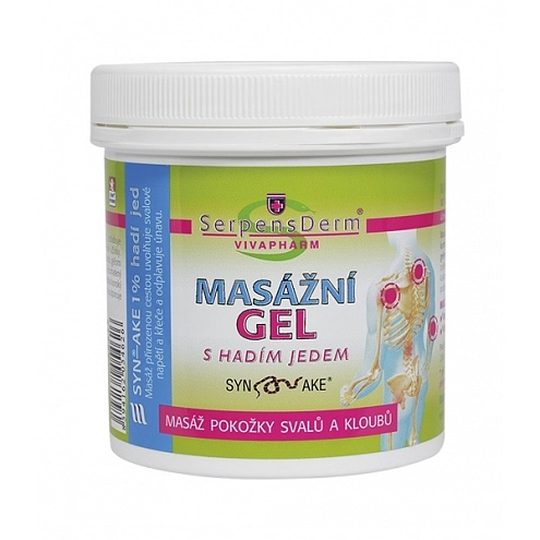 VIVACO Masážní gel s hadím jedem SERPENSDERM 250 ml VIVACO Masážní gel s hadím jedem SERPENSDERM 250 ml