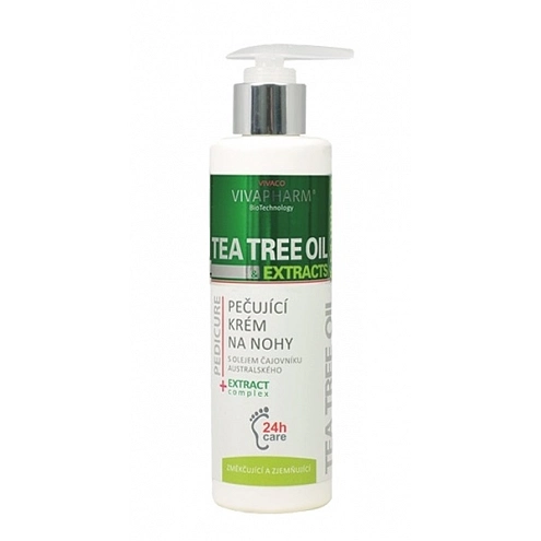 VIVACO Krém na nohy s Tea Tree Oil VIVAPHARM 200 ml VIVACO Krém na nohy s Tea Tree Oil VIVAPHARM 200 ml