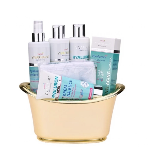 VIVACO Dárková vanička kosmetiky s kyselinou hyaluronovou