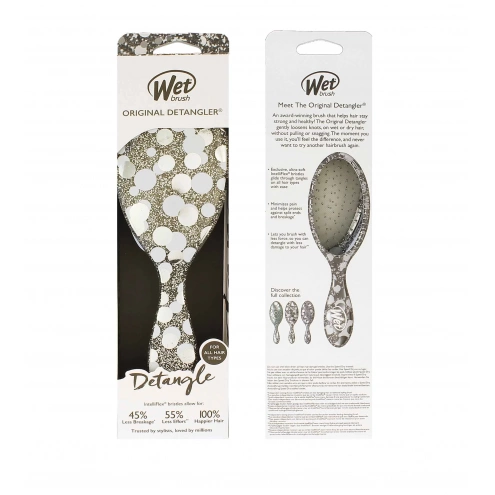 Wet Brush Original Detangler Groovy Disco Silver Wet Brush Original Detangler Groovy Disco Silver