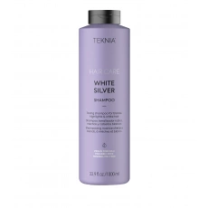 Lakme Teknia White Silver Shampoo neutralizační šampon pro blond, melírované a bílé vlasy 1000 ml