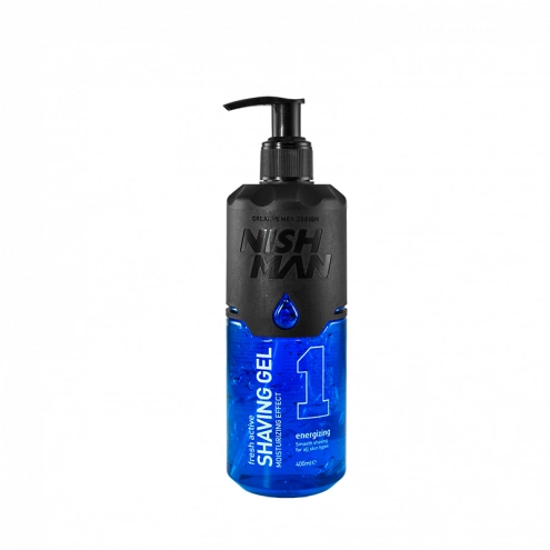 NishMan priehľadný gél na holenie 1 Energising 400ml
