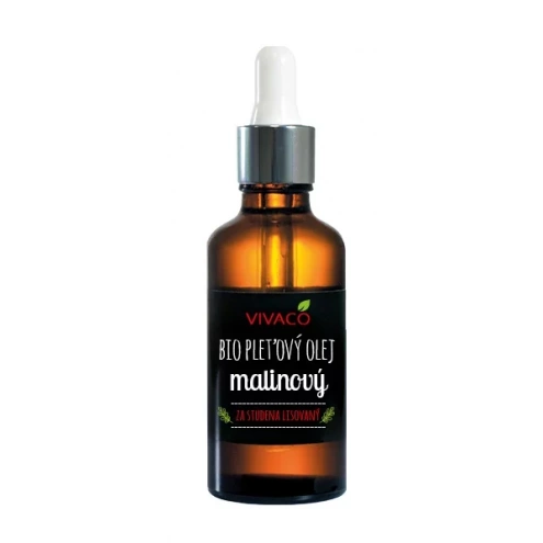 VIVACO 100% BIO Pleťový olej malinový s pipetou 50 ml VIVACO 100% BIO Pleťový olej malinový s pipetou 50 ml