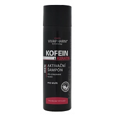 VIVACO Kofeinový šampon s keratinem pro muže VIVAPHARM 200ml