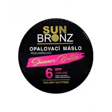 VIVACO Opalovací máslo s rozjasňujícími glitry SPF 6 SUNBRONZ 100 ml