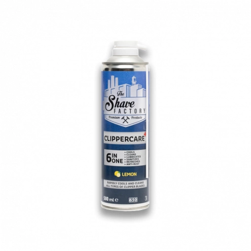 The Shave Factory sprej na strojčeky s citrónovou vôňou 6v1 Lemon 500ml