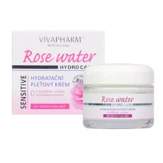 VIVACO Hydratační pleťový krém s růžovou vodou VIVAPHARM 50 ml