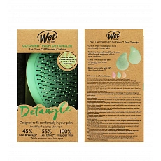 Wet Brush Go Green Palm Detangler Green-Tea Tree Oil