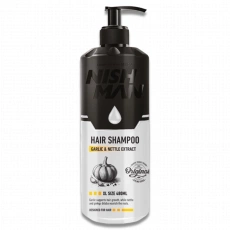 NishMan šampón s cesnakom a žihľavovým extraktom XL 480 ml