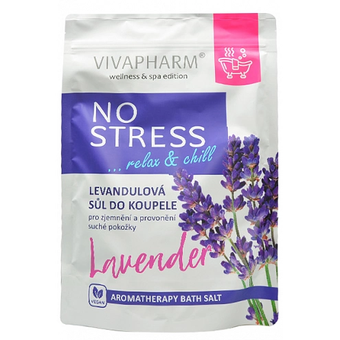VIVACO Levandulová sůl do koupele NO STRESS 1000 g VIVACO Levandulová sůl do koupele NO STRESS 1000 g