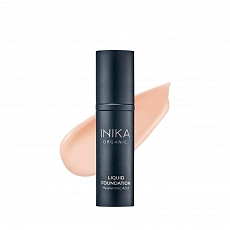 Inika Organic Liquid Foundation With Hyaluronic Acid Liquid Make-Up Porcelain 30 ml