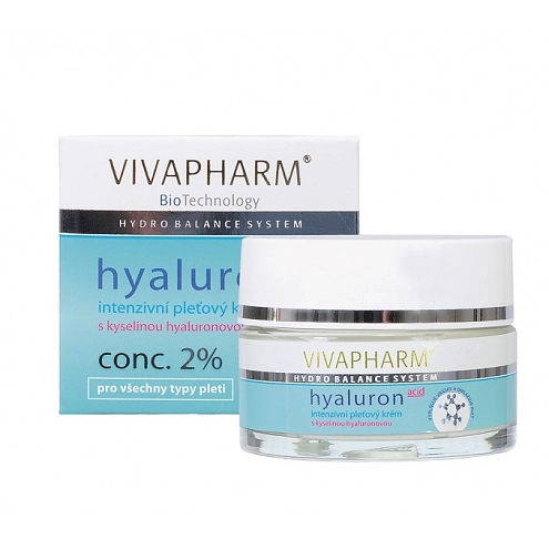 VIVACO Pleťový krém s kyselinou hyaluronovou VIVAPHARM 50 ml