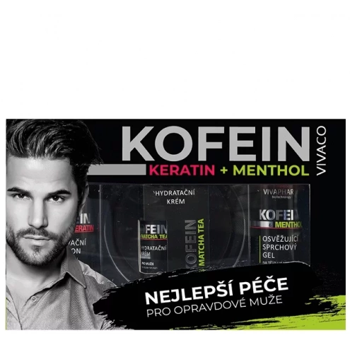 VIVACO Dárková kazeta péče pro muže s kofeinem