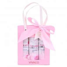 VIVACO Dárková taška kosmetiky s růžovou vodou